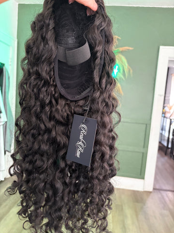 Half Curly Wig